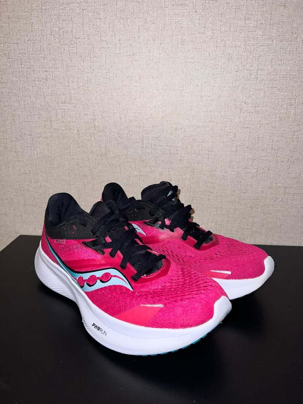 Saucony Ride 16 Rose Black Women's Running Shoes Size 6.5 (S10830-16)